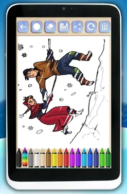 Paint ice princesses android App screenshot 7